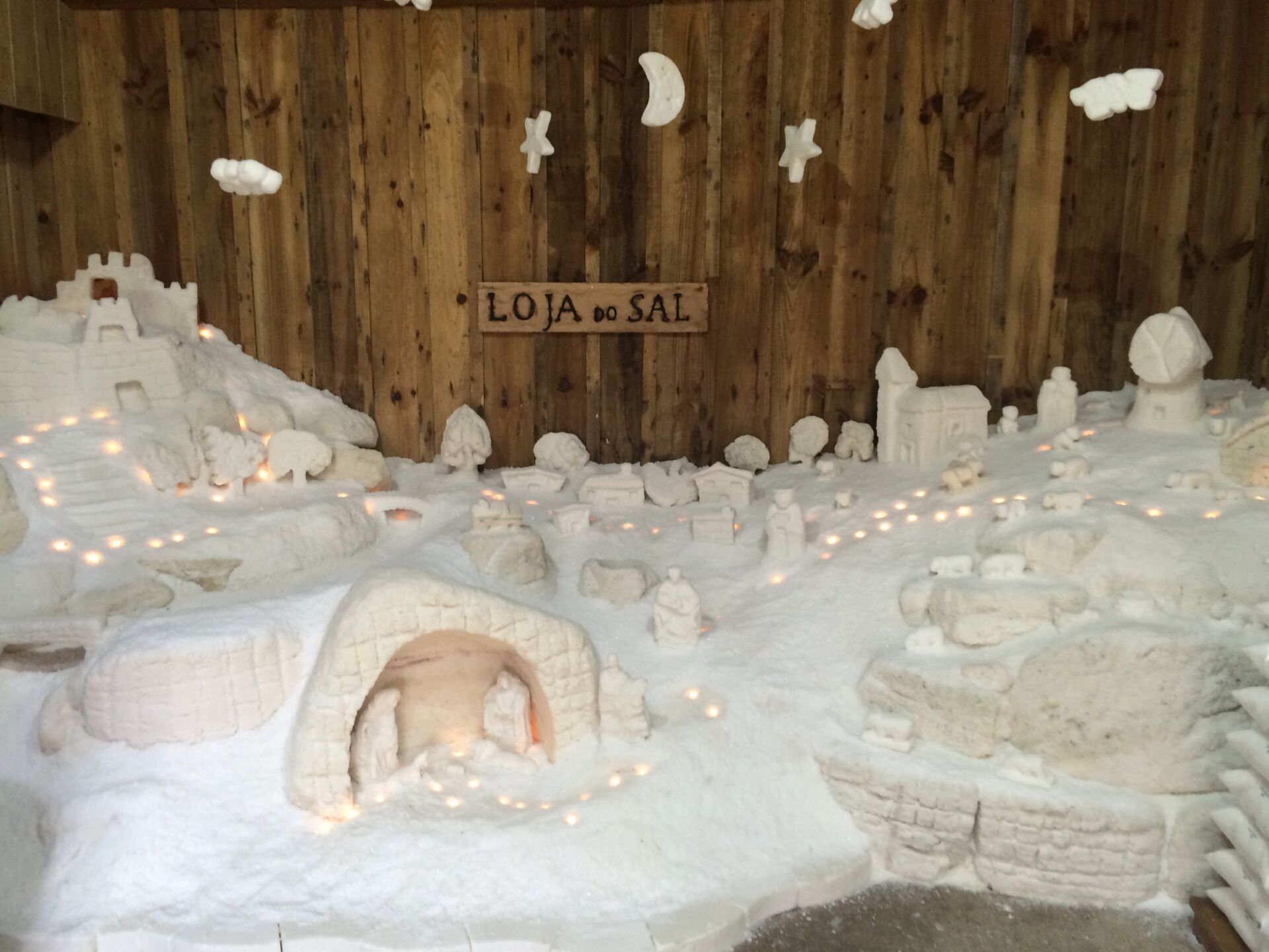 Nativity scene made of salt