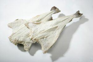 Salted cod looks like this