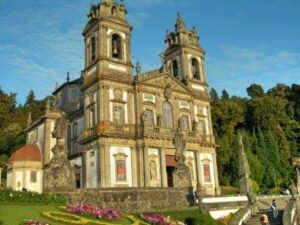 The now-Basilica of the Bom Jesus do Monte sanctuary