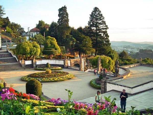 At the top of Bom Jesus do Monte sanctuary