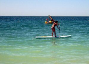 Paddle-boarding in the Algarve