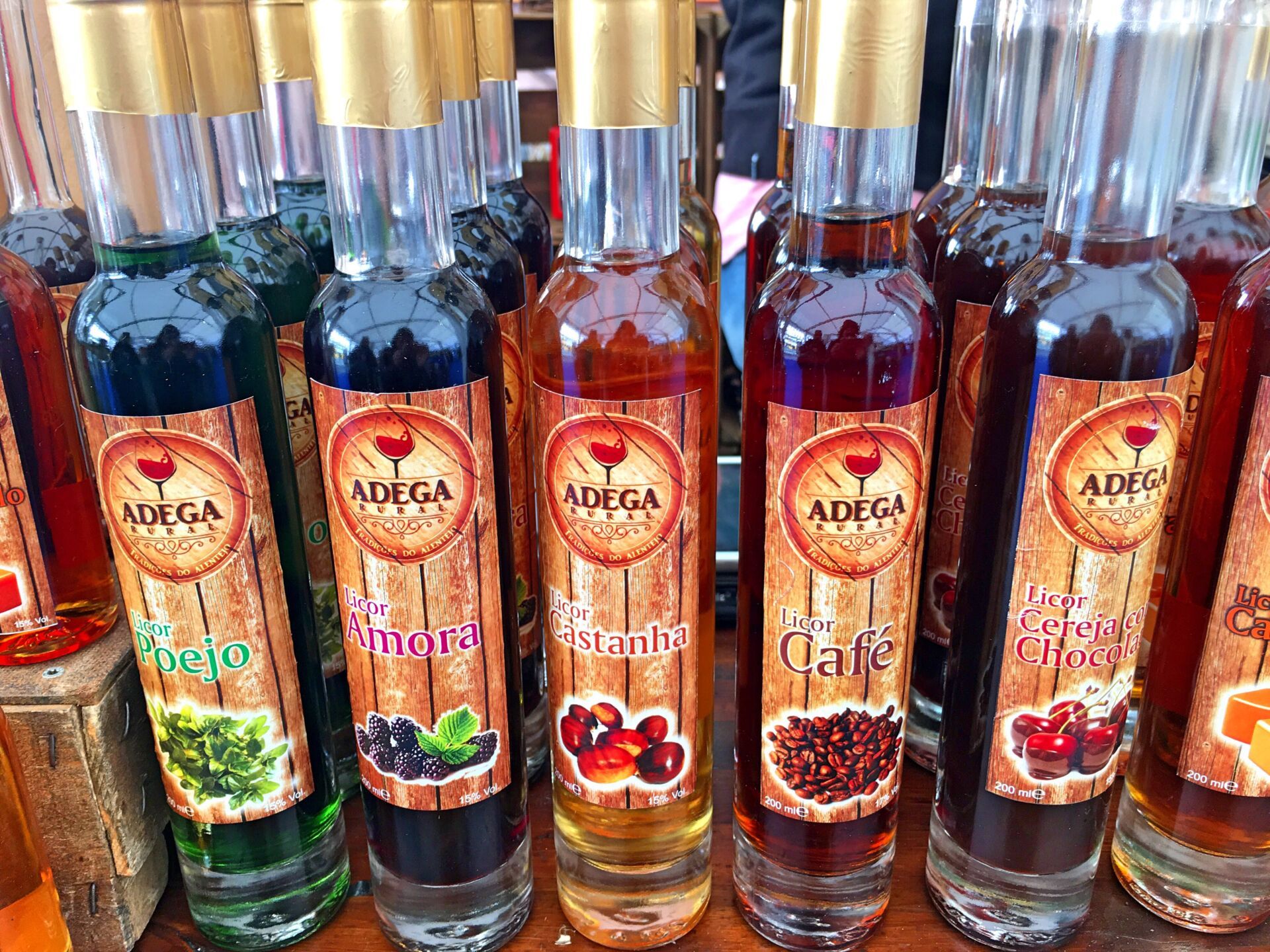 Liqueurs close-up