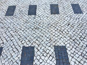 Calcada portuguesa rectagulos