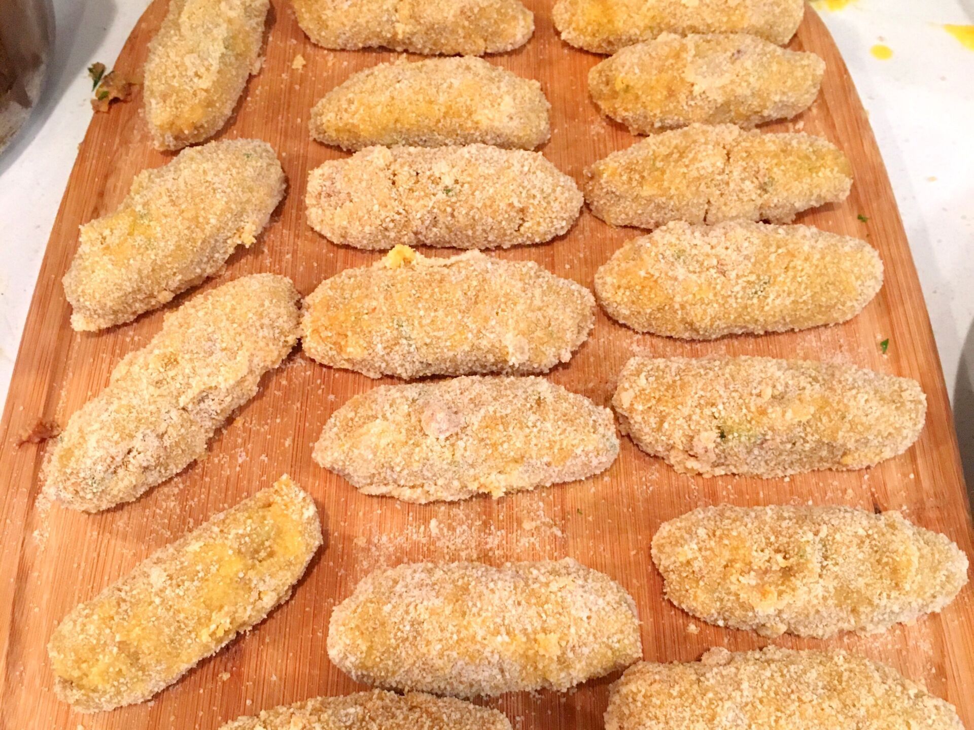 Pre-fried croquetes