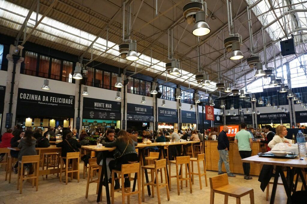 Seating at Mercado da Ribeira