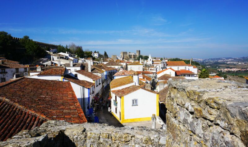 Obidos from the castle walls