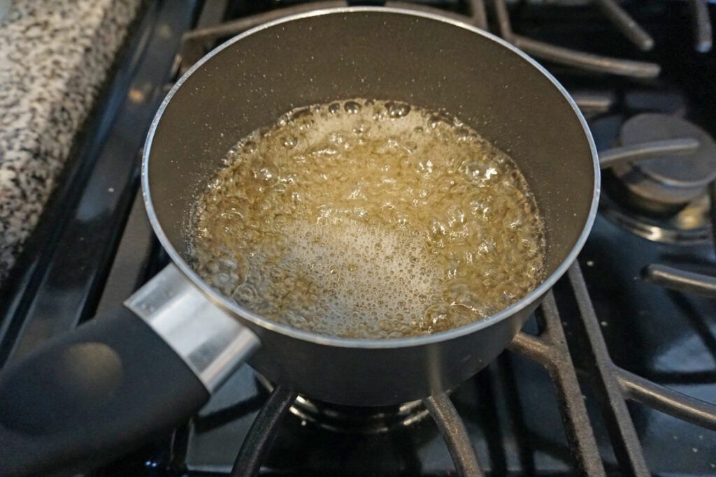 Step 3: boiling sugar