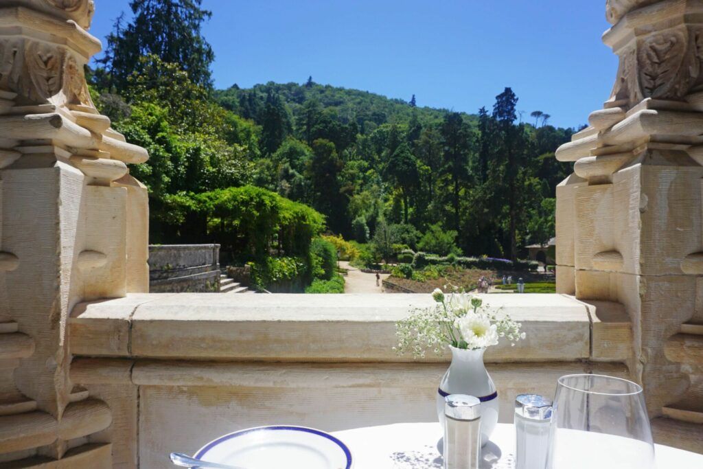 Eating with a view at Buçaco palace hotel