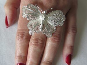 Daniela Butterfly Silver Ring 4