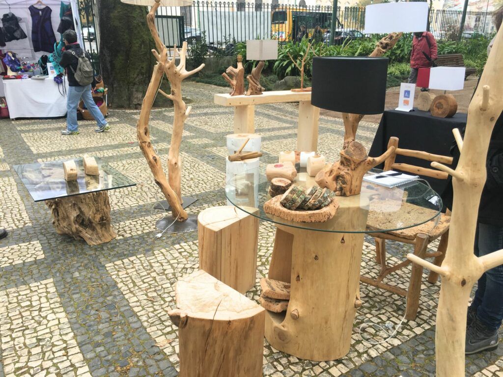 Wood art at Crafts & Design fair