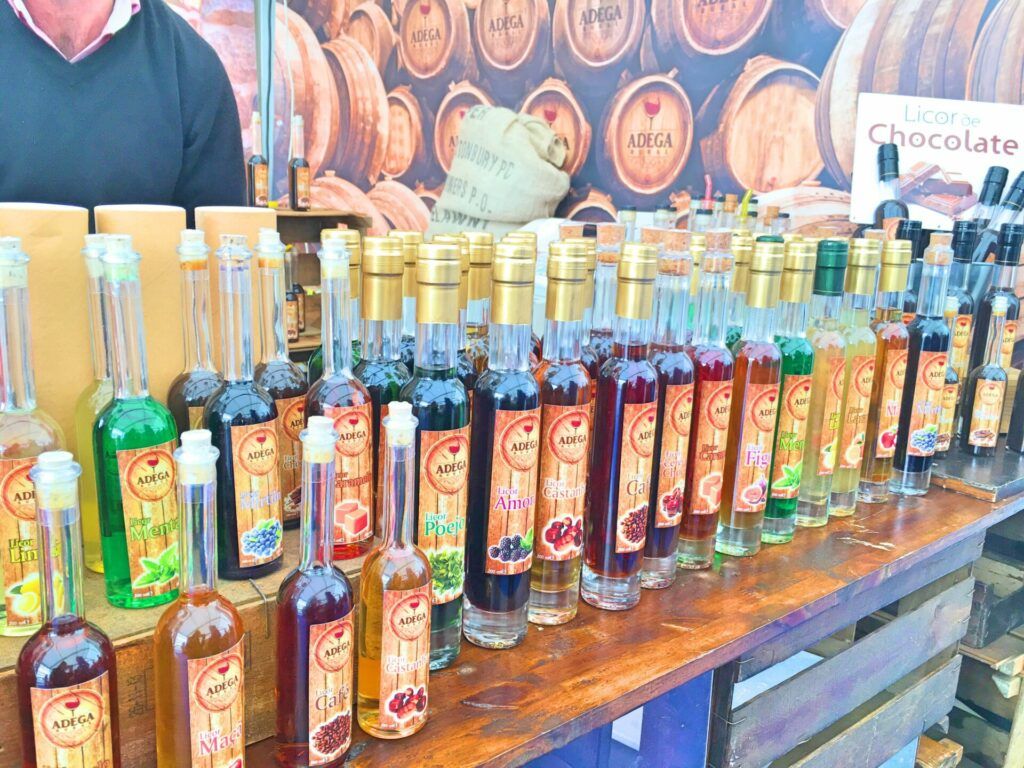 Liqueurs at the Mercado da Baixa