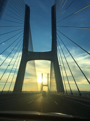 Sails Vasco da Gama bridge