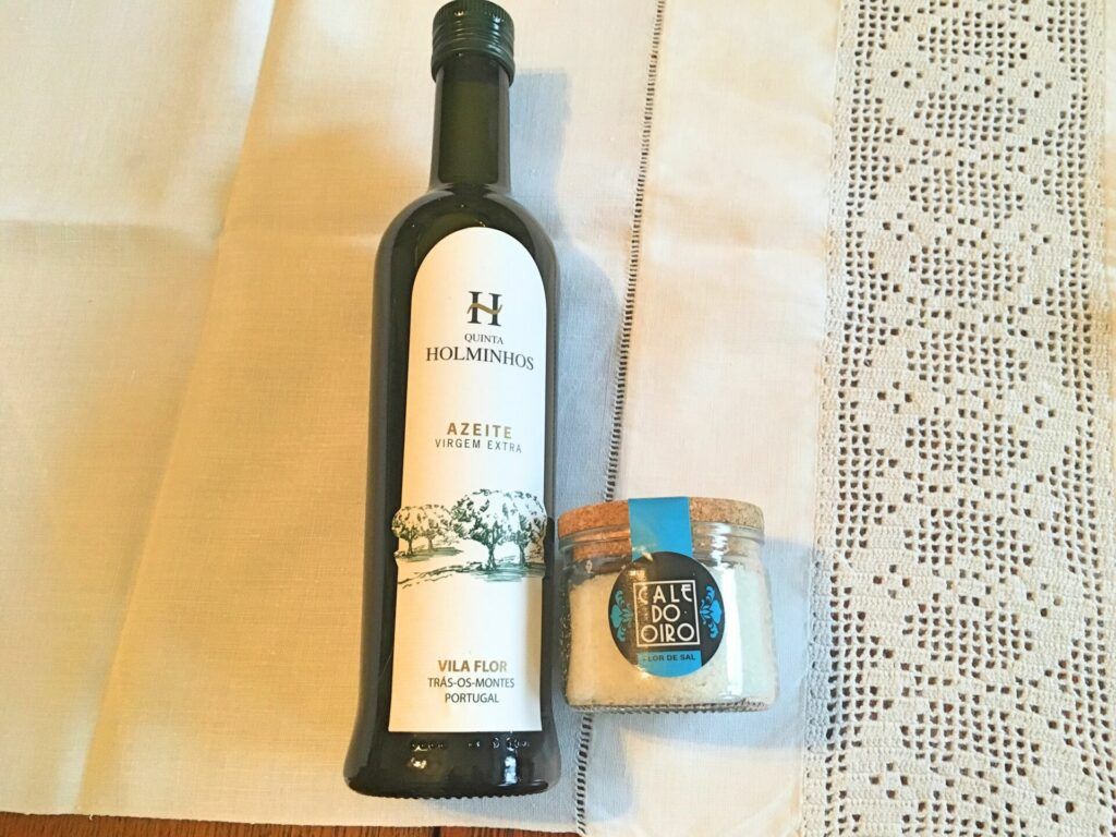 Olive oil and salt