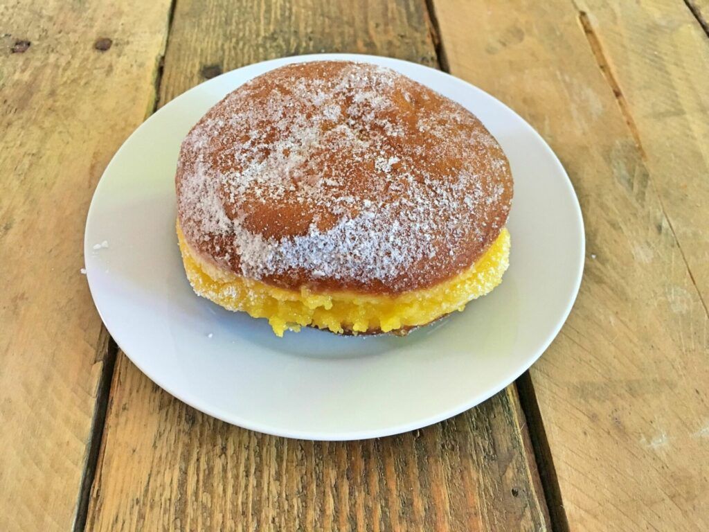 Portuguese doughnut bola de Berlim