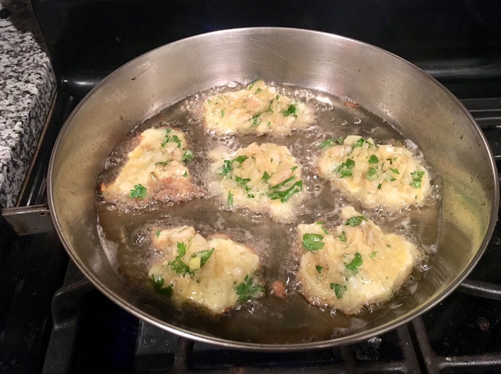 Frying pataniscas