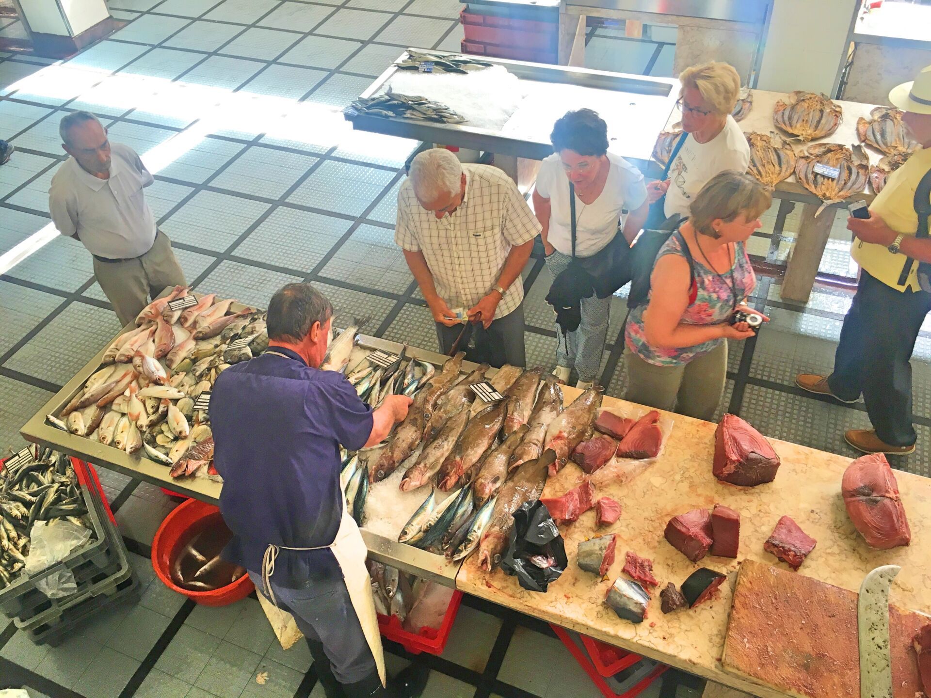 Fish at farmer's market